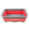 Fixturesfirst 10L Collapsible Portable Camping Wash Basin, Red FI3305492